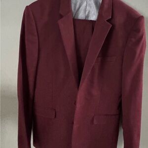 Express Maroon Blazer and Pants for Men